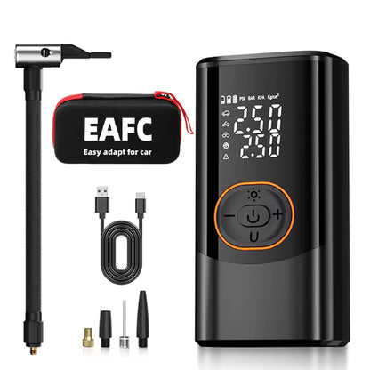 12V Rechargeable Car Air Compressor 150PSI Electric Wireless Portable Tire Inflator Pump for Motorcycle Bicycle Car Tyre Balls