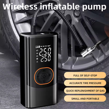 12V Rechargeable Car Air Compressor 150PSI Electric Wireless Portable Tire Inflator Pump for Motorcycle Bicycle Car Tyre Balls